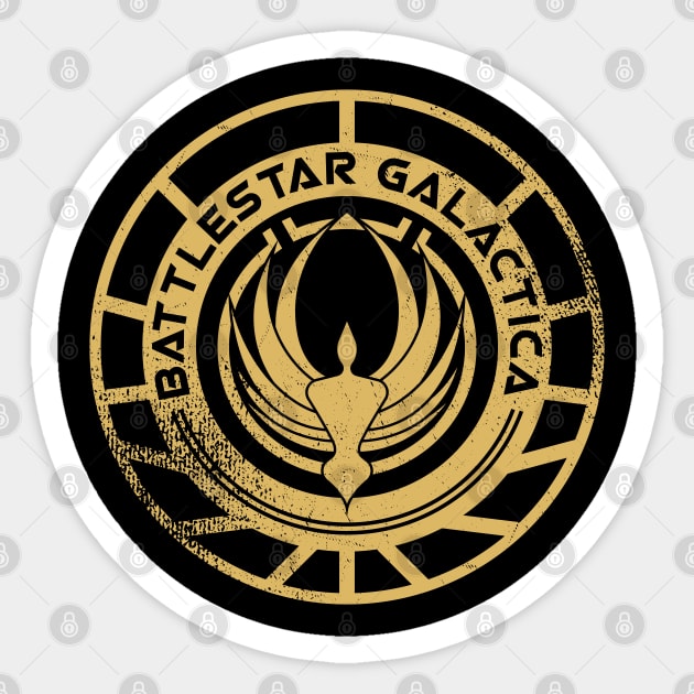 Battlestar galactica patch Sticker by redwane